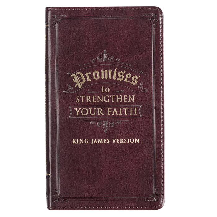 Promises to Strengthen Your Faith KJV Brown Faux Leather