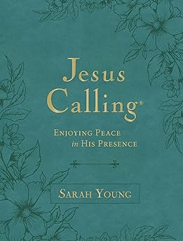 Jesus Calling, Large Print Teal Leathersoft, with Full Scriptures