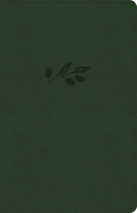 NASB Large Print Thinline Bible, Olive Leathertouch