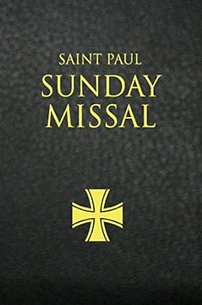 ST PAUL SUNDAY MISSAL BLACK LEATHER