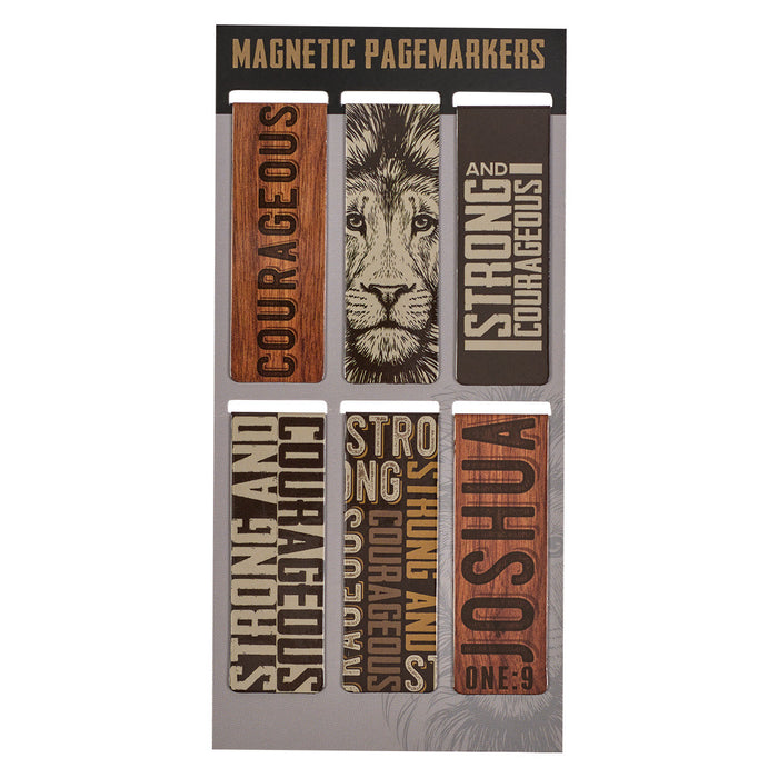 Strong & Courageous Magnetic Bookmark Set Joshua 1:9