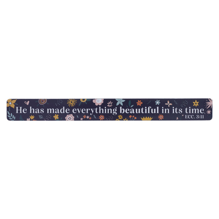 MAGNETIC STRIP BLUE FLORAL EVERYTHING BEAUTIFUL