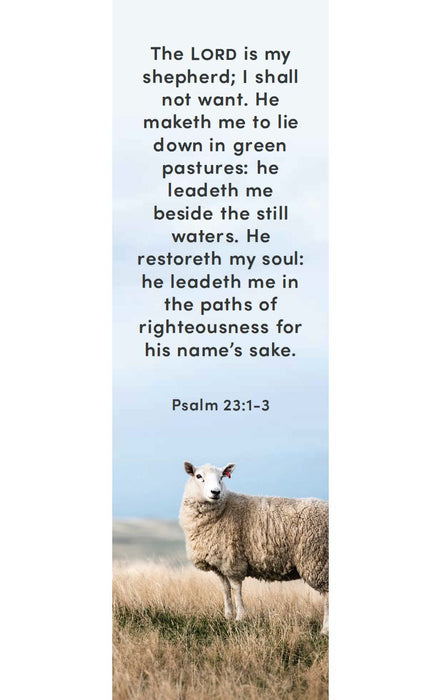 23rd Psalm  Bookmark (Pkg 25)