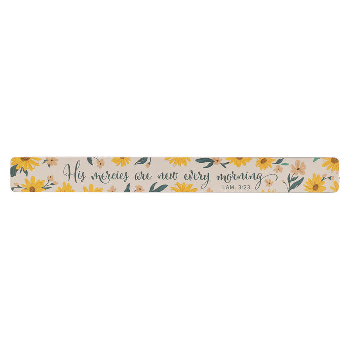 MAGNETIC STRIP YELLOW FLORAL HIS MERCIES