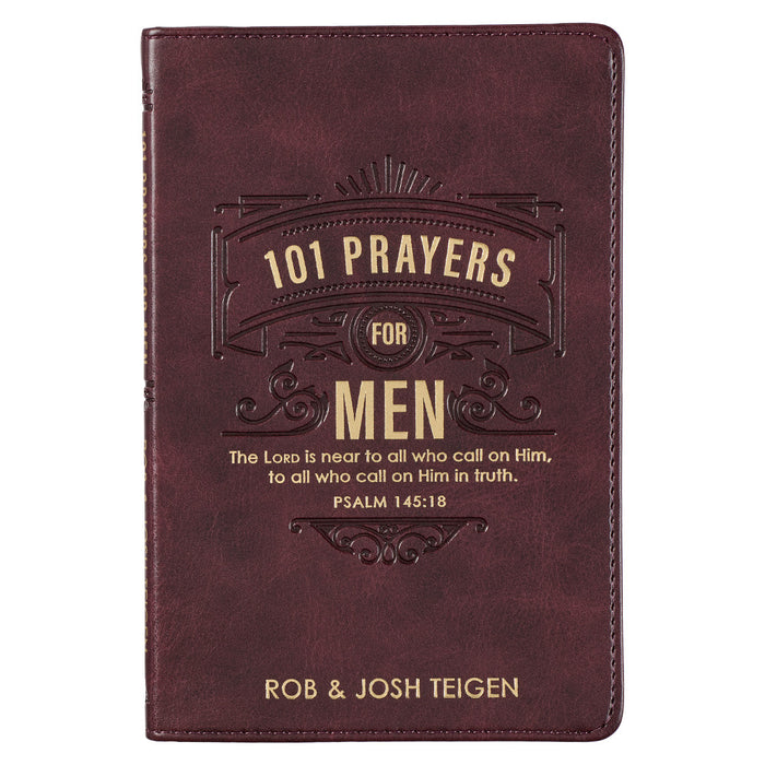 101 Prayers for Men Brown Faux Leather - Rob & Josh Teigen