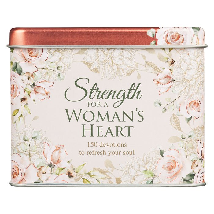 CARDS IN TIN - STRENGTH FOR A WOMAN'S HEART