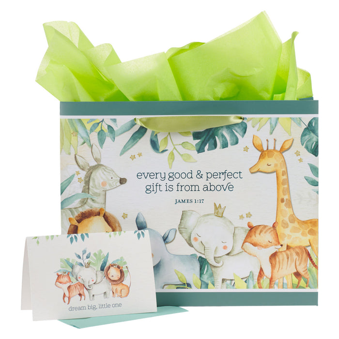 Every Good and Perfect Gift Forest Animals Gift Bag w/ Card