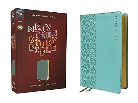 NKJV, Teen Study Bible, Leathersoft, Teal, Comfort Print