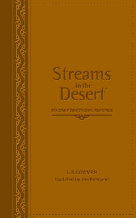 Streams in the Desert by L. B. E. Cowman (Brown Leathersoft Gift Edition)