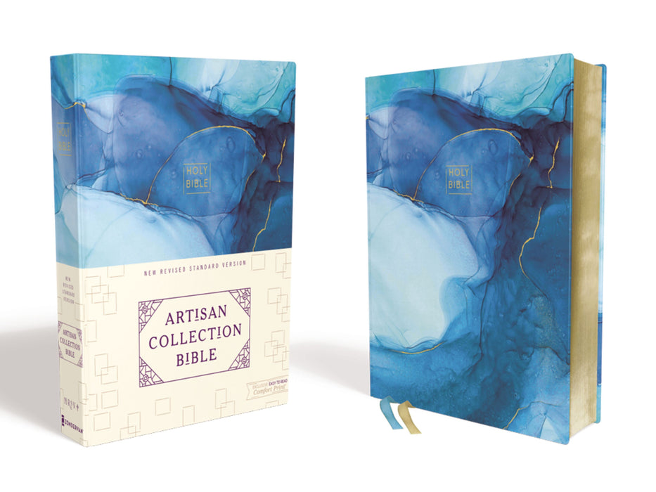 NRSV Artisan Collection Bible (Cobalt Blue Watercolors, Cloth Over Board)