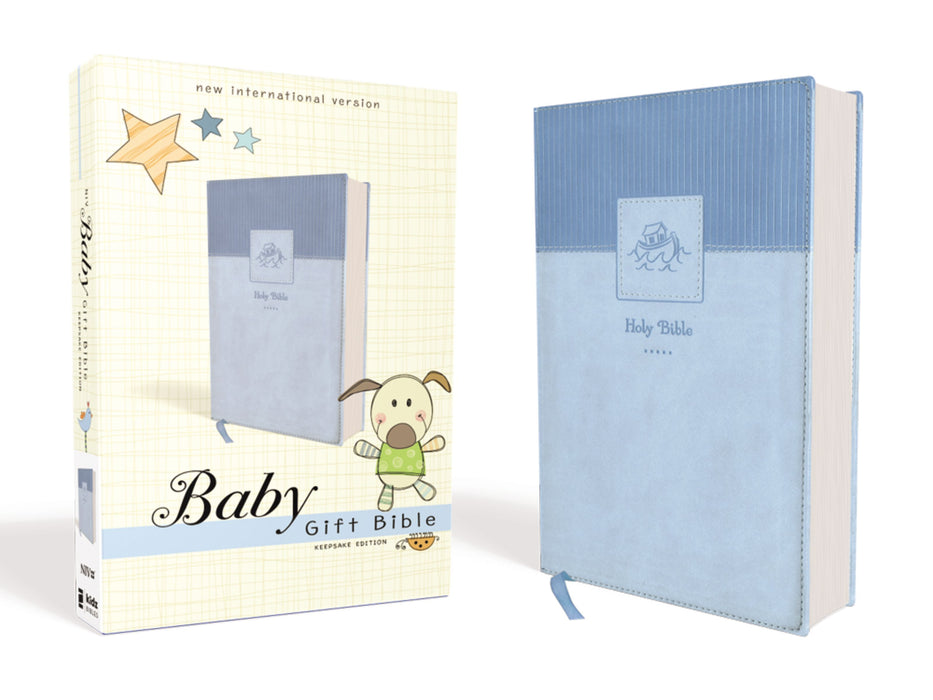 NIV Baby Gift Bible Holy Bible Blue Leathersoft
