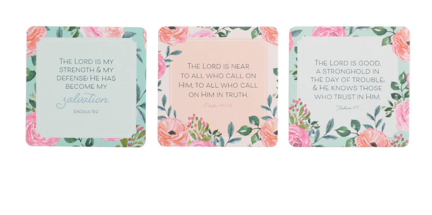 101 BIBLE VERSES FOR MOMS PINK SCRIPTURE CARDS IN TIN