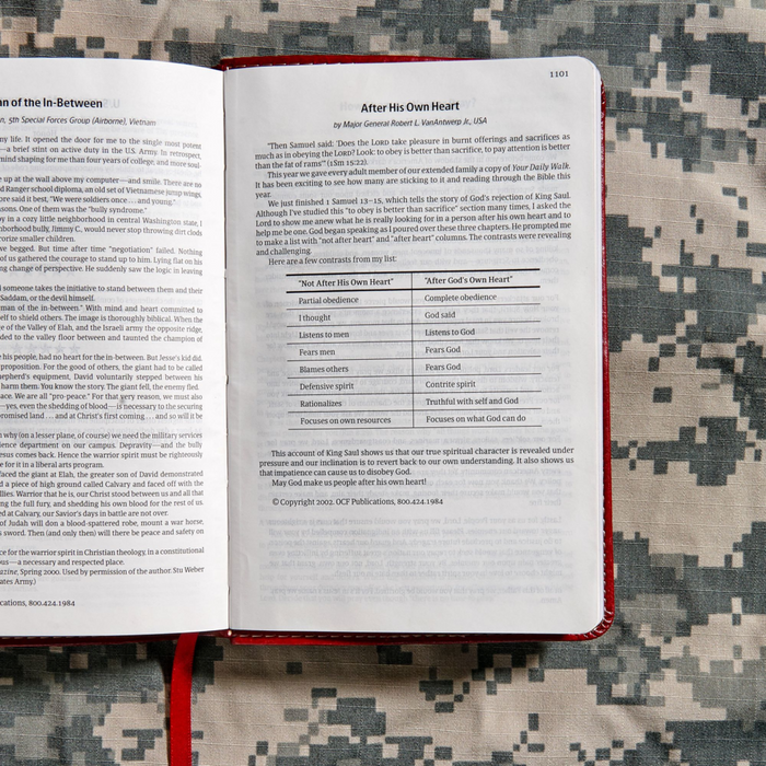 CSB Military Bible, Burgundy LeatherTouch (Marines Edition)