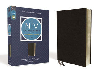NIV Study Bible, Black Bonded Leather