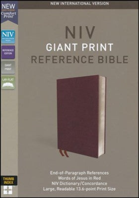 NIV Giant Print Reference Bible, Thumb Indexed