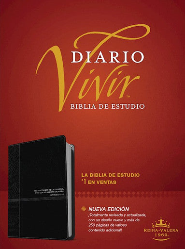 RVR 1960 Biblia de estudio del diario vivir, Negro/Ónice Sentipiel con Indice