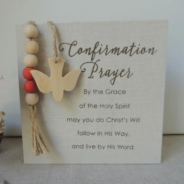 Confirmation Prayer Plaque
