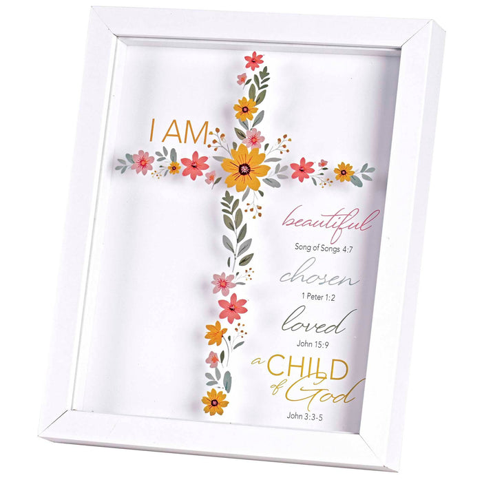 Framed Art I Am Chosen Child Girl