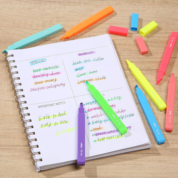 Mr. Pen Aesthetic Highlighters, 8 pcs Bright