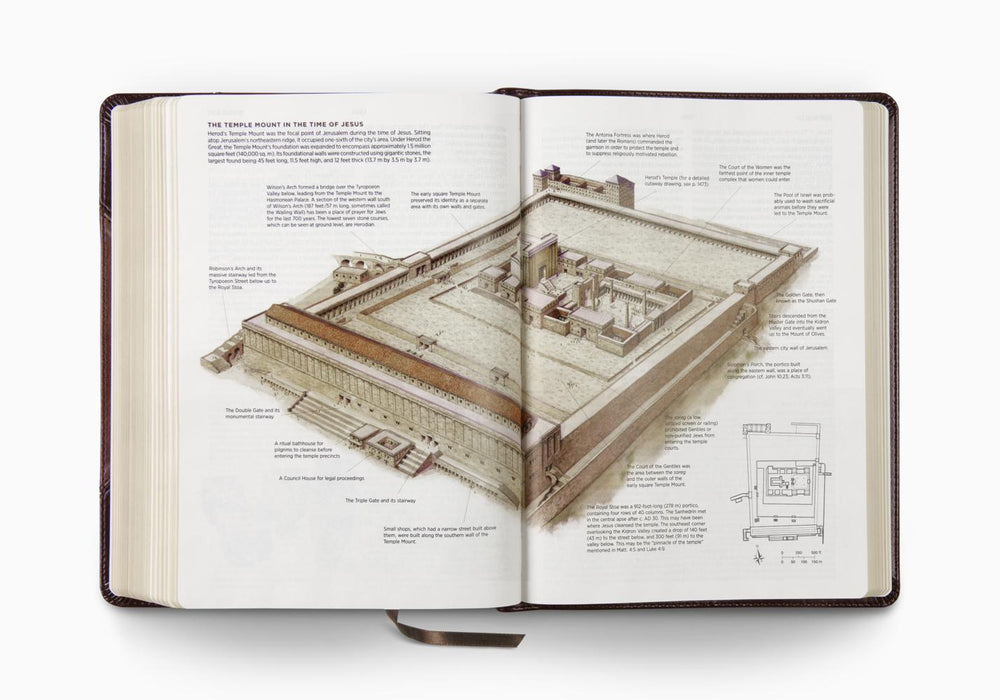 ESV Archaeology Study Bible (Trutone, Brown/Walnut, Portfolio Design)