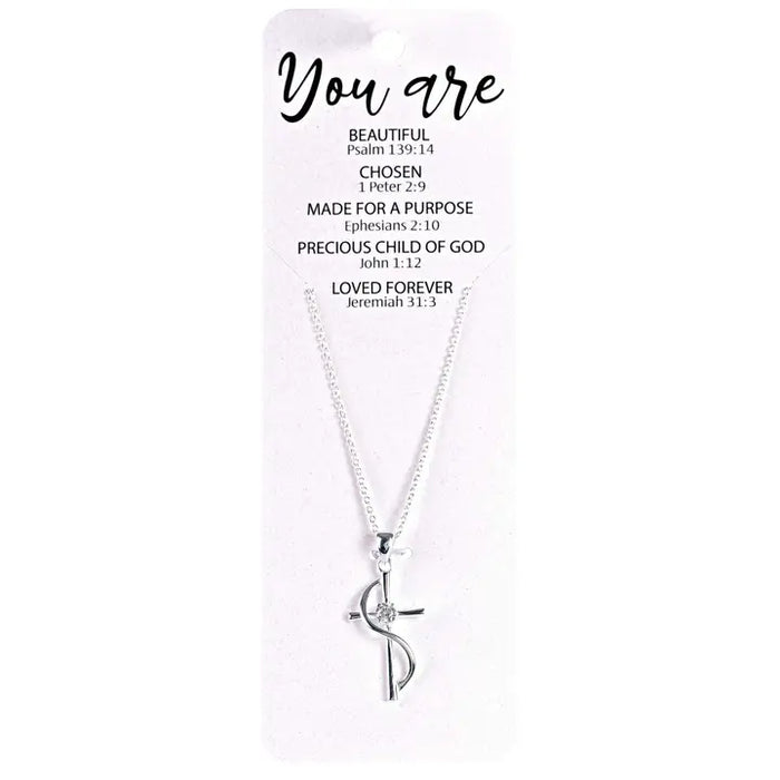 Necklace Womens Sash You Are Cross 18"