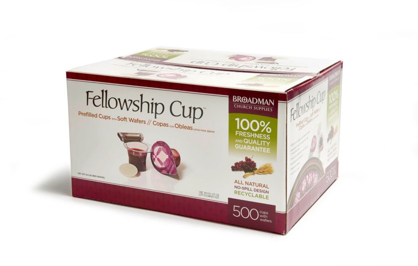 Fellowship Cup ® – pre-filled communion cups – juice and wafer – 500 Count Box