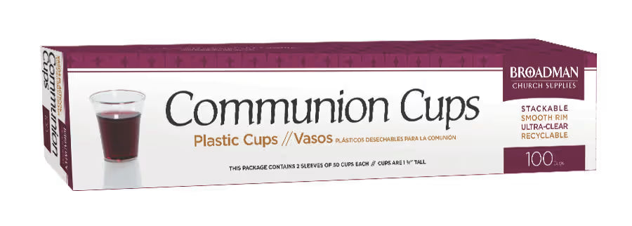 Communion Cups - Plastic Cups (Box of 100)