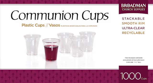 PLASTIC COMMUNION CUPS - 1000ct