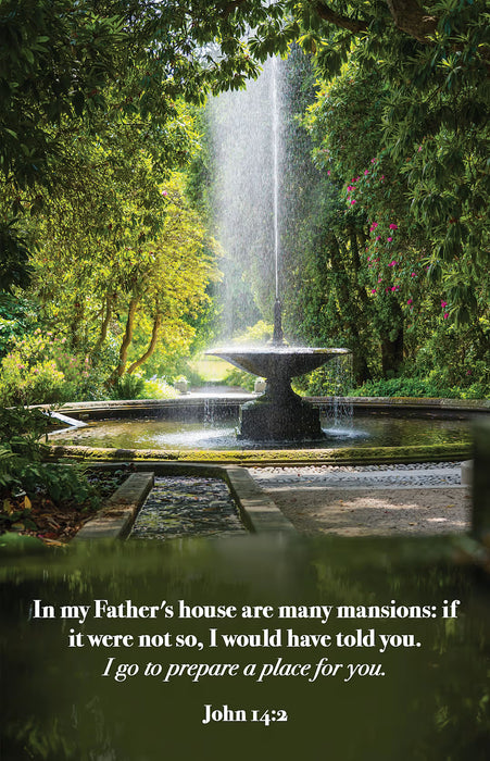 Funeral Bulletin: A Place (Package of 100): John 14:2 (KJV)