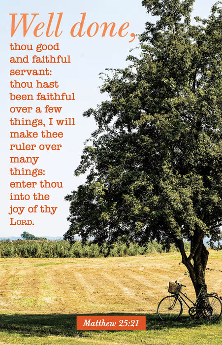 Good and Faithful Bulletin (Pkg 100) Funeral