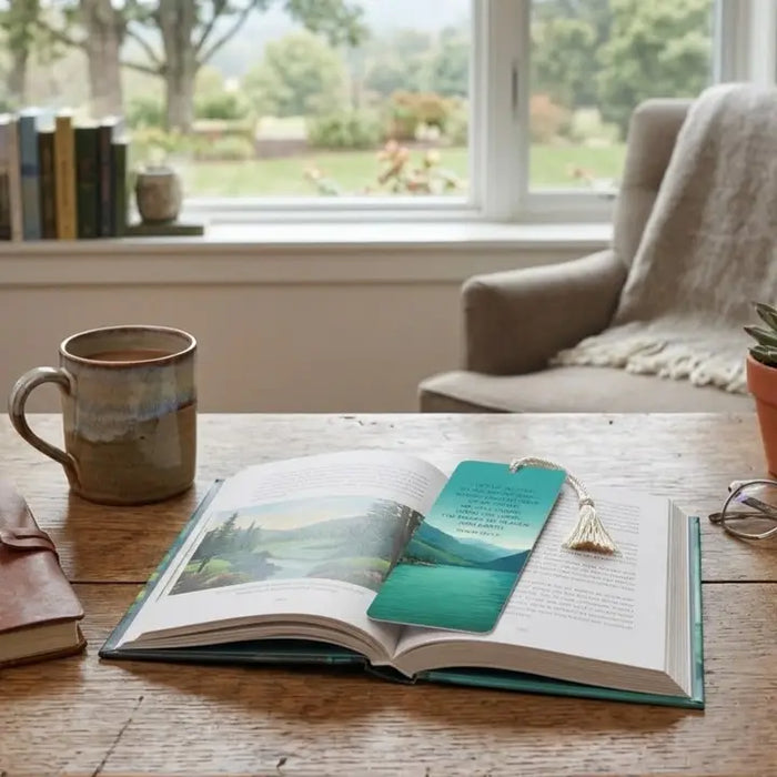 Tassel Bookmark I Lift My Eyes to the Mountains