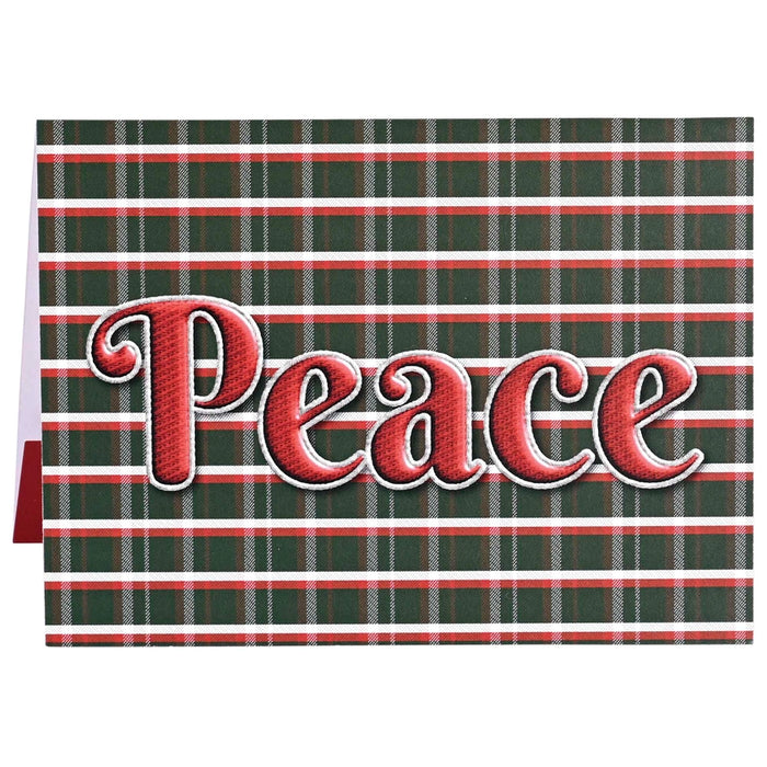 Christmas Money Card Wreath Plaid Set