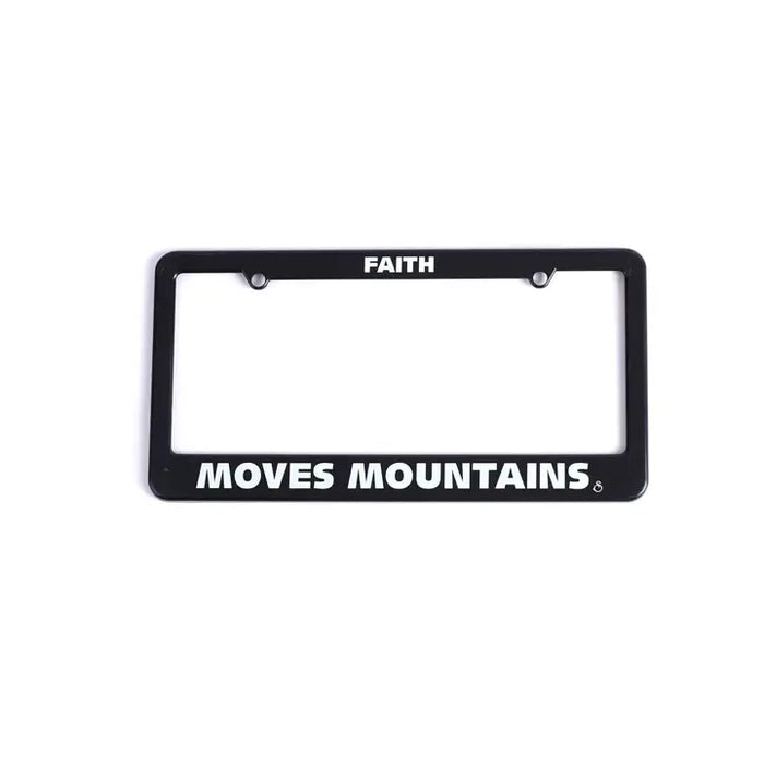 License Frame - Faith Moves Mountains