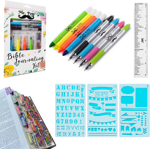 Bible Journaling Kit with Bible Highlighters/Markers and Pens