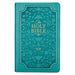 KJV Giant Print Teal Faux Leather IDX - Morning Star Christian Bookstores