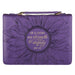 BIBLE COVER LG - STRENGTH & DIGNITY PURPLE LL - Morning Star Christian Bookstores