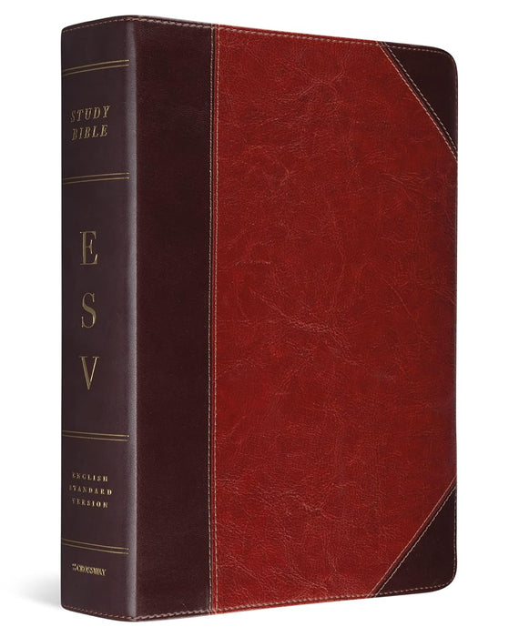 ESV Study Bible TruTone Brown/Cordovan Portfolio IDX