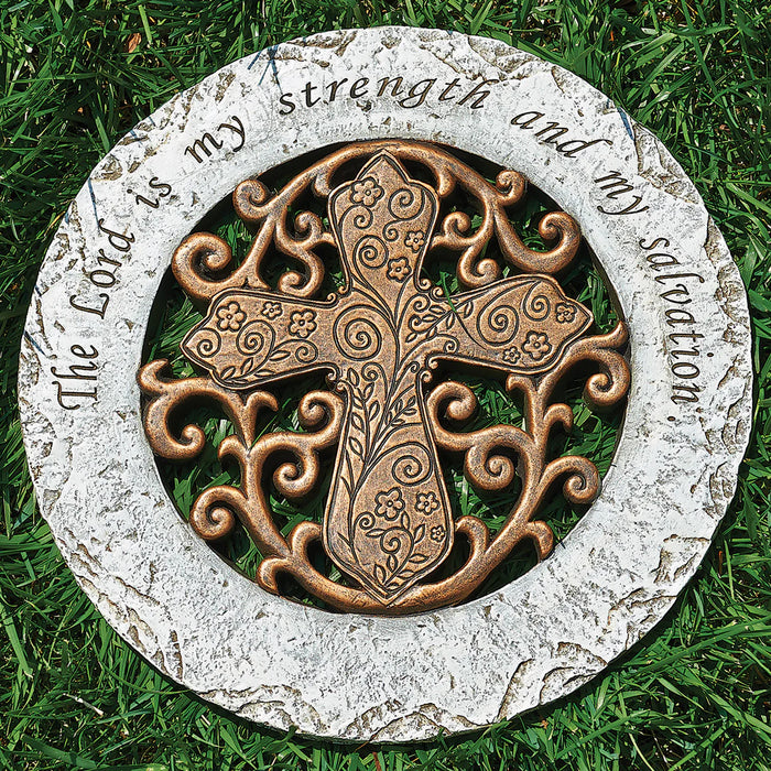 “The Lord is my strength and my salvation” Garden Stone