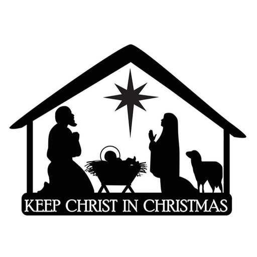 Nativity Stable Christmas Auto Magnet - Morning Star Christian Bookstores