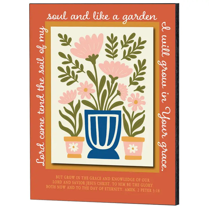 Stacked Wall Plaque Lord Come Tend Soil