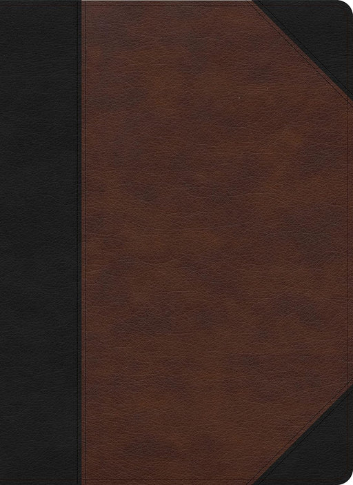 CSB Verse-by-Verse Ref Bible Black/Brown LT - Morning Star Christian Bookstores