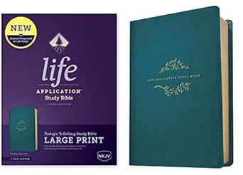 NKJV LP Life Application Study Bible Leatherlike Teal Blue 3rd Edition