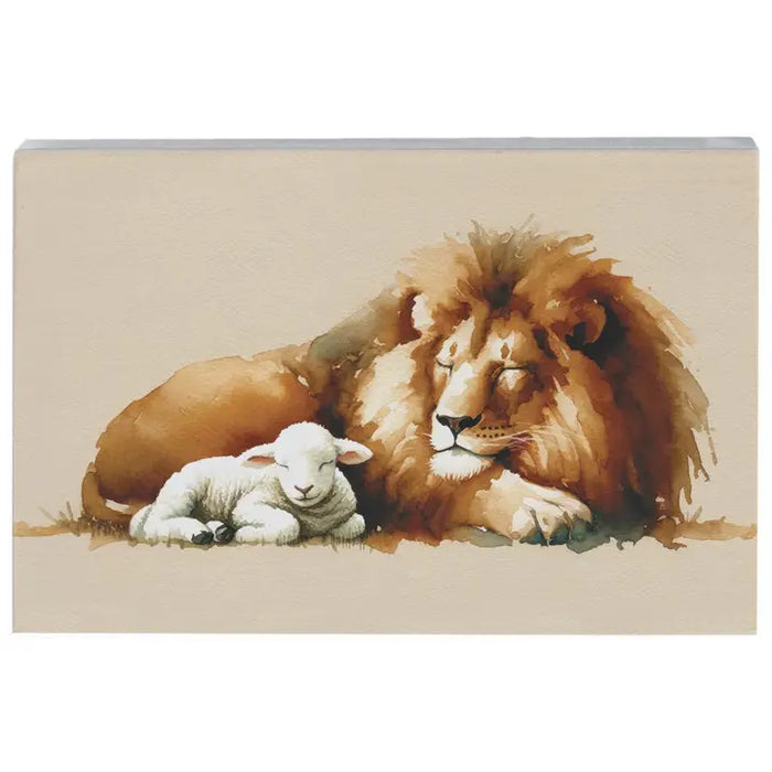 Lion Lamb Art - Small Talk Rectangle