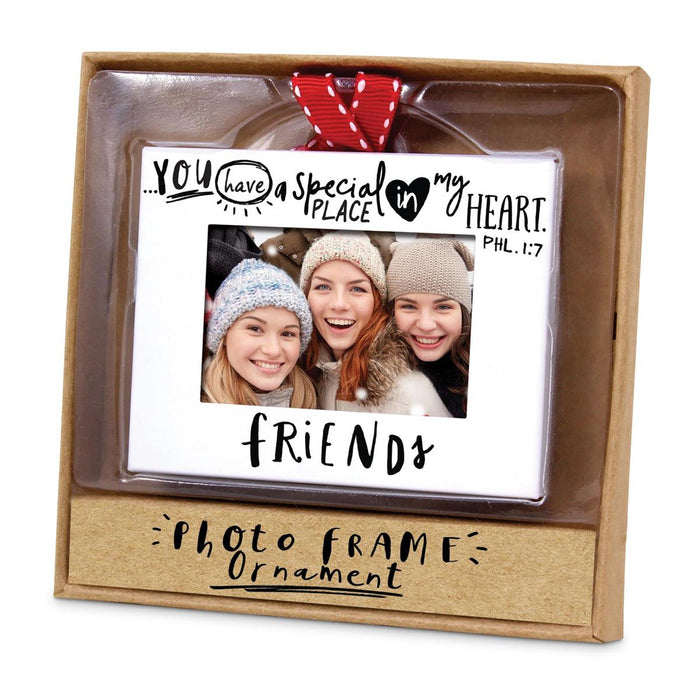 Christmas Ornament Friends Frame Metal3"