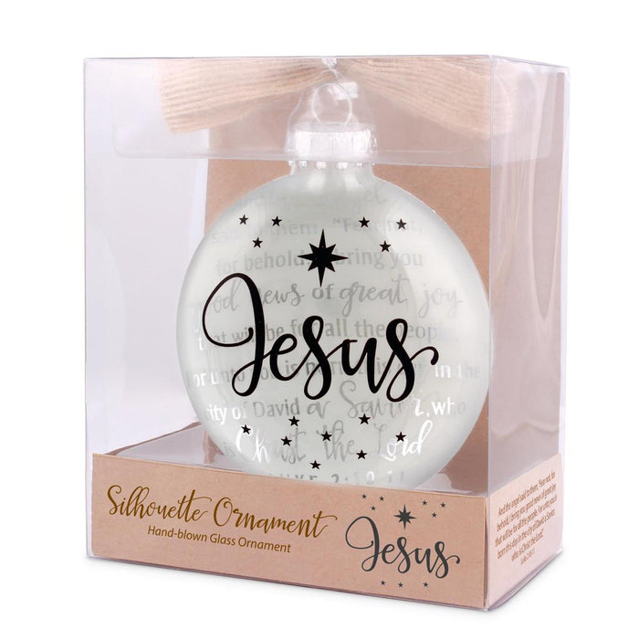 Christmas Ornament Jesus Silhouette 4"