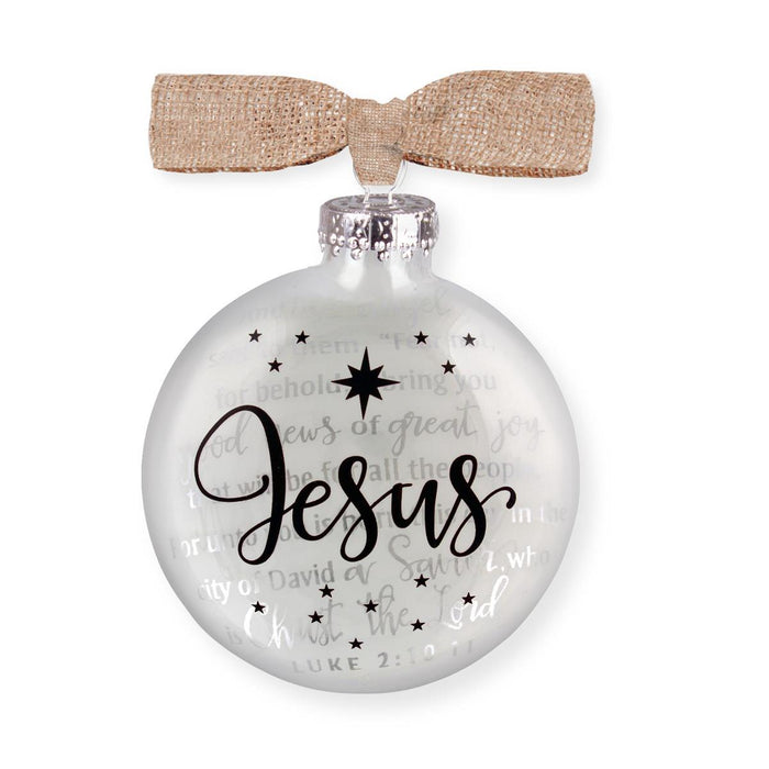 Christmas Ornament Jesus Silhouette 4"