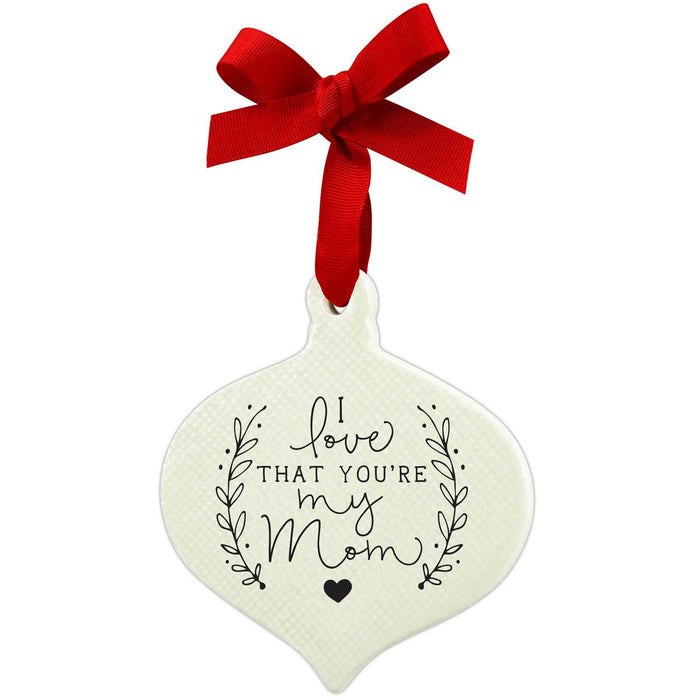 Ornament Doodle Mom Ribbon Hang