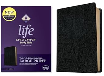 NKJV LP Life Application Study Bible Bonded Leather Black 3rd Edition