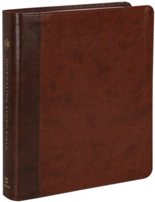 ESV Journaling Study Bible Brown/Chestnut TT Timeless Design - Morning Star Christian Bookstores