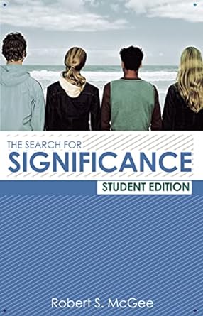 SEARCH FOR SIGNIFICANCE STUDENT EDITION - ROBERT MCGEE